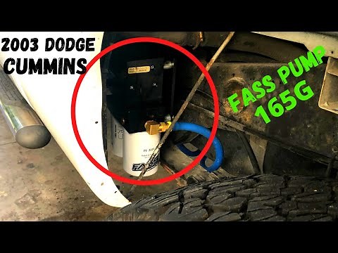 Installing Fass Titanium Series 165G on Cummins Diesel