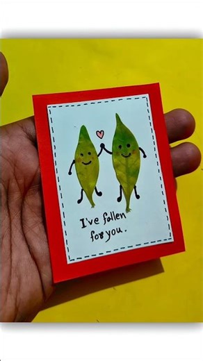 Beautiful Love Card Making 💕 | Easy DIY Romantic Card | Satisfying Art #diy #shorts