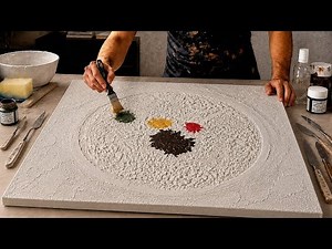 Stunning Textured Abstract Art / Acrylic Palette Knife Painting / Step by Step Tutorial