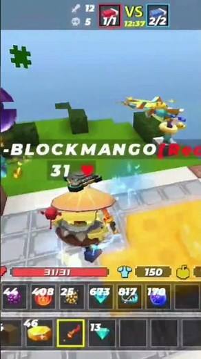 pvp contra dos vip tóxicos de nivel 7 y 5 #blockman go #popular #edit