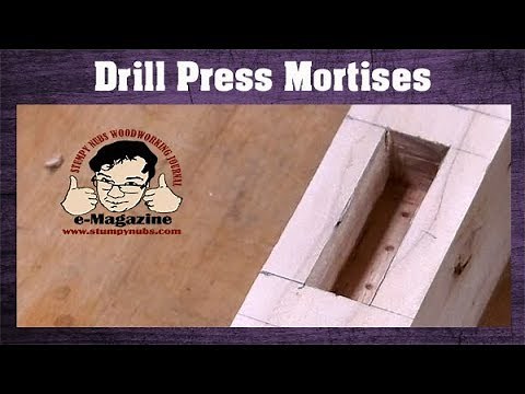 How to make a square mortise with a drill press and a forstner bit!