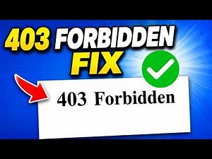 How to Fix 403 Forbidden Error (2026)