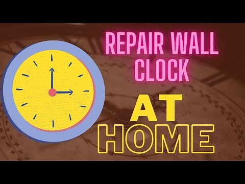 repair wall clock at home | easy wall clock repairing | old wall clock adjustment