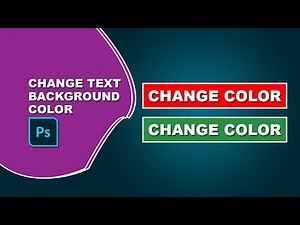 How to change text background color in Photoshop