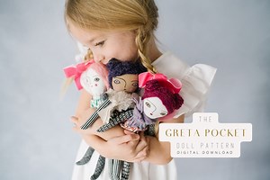 Pocket Rag Doll Sewing Pattern: Beginner DIY (PDF Digital Download) - Etsy
