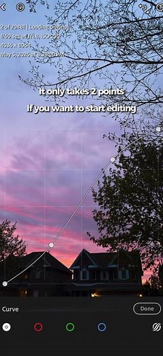 Start simple ✨ Just 2 curve tweaks in Lightroom can change everything 📸 #lightroomtips #photography