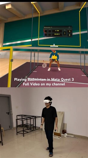Racket Club in Meta Quest 3 VR badminton