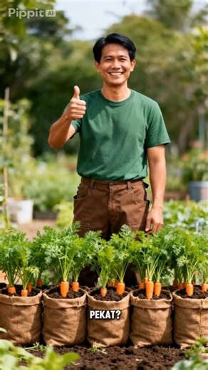 Cara Tanam Wortel di Karung: Hasil Panjang, Mulus & Anti Gagal! 🥕✨ #petanidesa #budidayatanaman