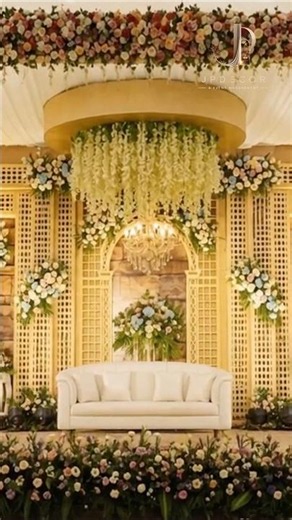Dreamy Reception Decor | Elegant Floral Wedding Setup by JP Decor & Events ✨