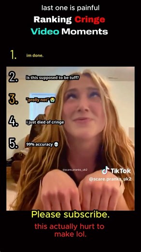 I almost died of cringe making this!! #ranking #shorts #funny #cringe