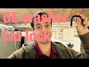 How to fix a GE Hotpoint washer lid lock switch wh08x32657 and top removal. Clearing fault codes.