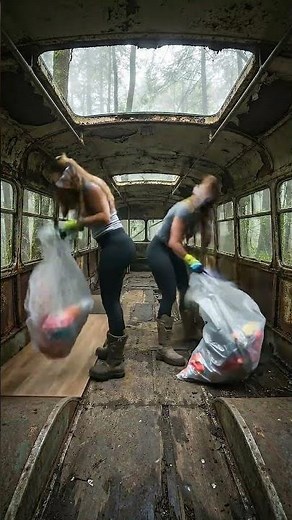 Creepy Abandoned Bus Turned Into Dream Home #beforeandafter #renovation #experiment