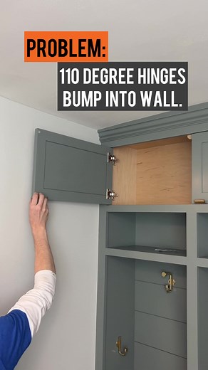 The smallest things make the biggest difference? #hinges #cabinetdoors #mudroom #builtins #cabinetry #woodworker #woodworking #kjsawdust | KeithJohnson_CustomWoodworking