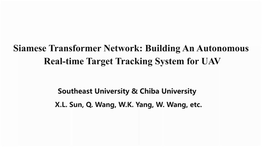 JSA: Siamese Transformer Network: Building An Autonomous Target Tracking