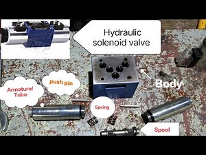 How to repair Hydraulic solenoid valve || How to repair Directional control valve.