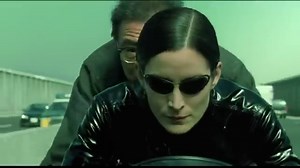 How was the motorcycle scene in The Matrix Reloaded made?