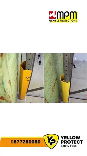 Защита на стелажи в склад | Индустриални протектори YellowProtect