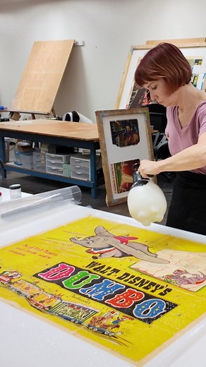 111K views · 3.1K reactions | Restoring a vintage Dumbo poster  | Fourth Cone Restoration | Facebook