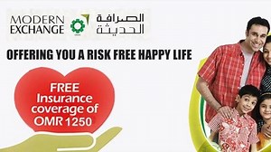 3.8K views · 48 reactions | As a a part of its CSR initiative, Modern Exchange provides free insurance coverage of RO 1250 with a validity of one month with every transaction. The insurance is automatically renewed each time transaction is done, without any premium charge. #freeinsurance #insurance #remittances #oman #expatsinoman | Modern Exchange Oman - الصرافة الحديثة عُمان | Facebook