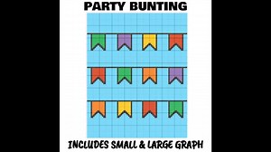 Party Bunting C2C & Tapestry Crochet Pattern & Chart by Magic Yarn Pixels