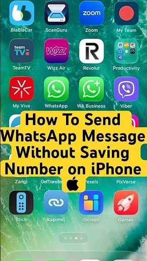 How To Send WhatsApp MessageWithout Saving Number on iPhone  #WhatsApp #iphone #SendMessage #ios ✅