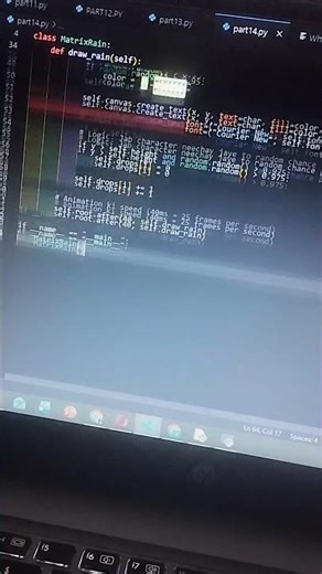 writing a matrix rain script in python using a single image Library #matrixrain #pythoncode