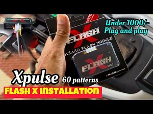 Best Hazard Flasher for Xpulse , X flash Installation in Xpulse plug and play , 60 patterns 😍