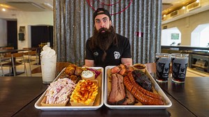 814K views · 21K reactions | Last year I paid a visit to Ravintola Miller's BBQ in Finland to do battle with a BBQ challenge that's only ever been conquered once! €140 to order, but if you can sink it inside the hour it's FREE and you get a winner's cap and t-shirt! Know a bud who could? | Beard Meats Food | Facebook