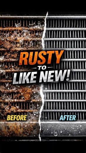 This Rusty Car Radiator Was Beyond #satisfying #oddlysatisfying #cleaning #asmr #shorts #automobile