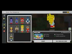 New Sonic X Minecraft Skins