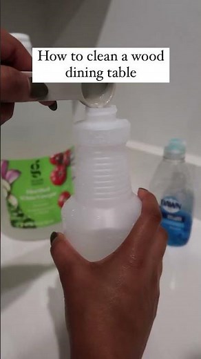 How to clean a wood dining table