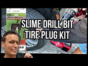 Slime Drill Bit Tire Plug Kit: How to plug a tire fast! 🚗