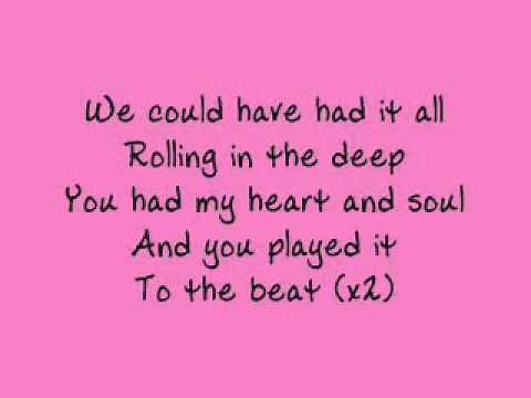 Adele Rolling in the Deep With Lyrics - Full Song Video - Adele Rolling In The Deep
