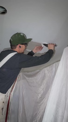 I don’t use regular tape or mess with California patches to fix drywall. I buy 36” wide @fibafuse_adfors fiberglass sheets and cover the entire patch, even large ones. That combined with @muddskipdrywalladditive makes patching so much easier. #drywallrepair | Drywall by Design