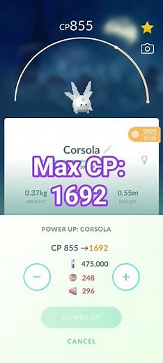 Galarian Corsola's Evolving! Pokemon Go Evolution Cursola
