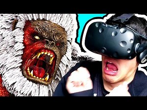 ATTACKED BY A GIANT GORILLA IN ARK PARK VR! (Ark Survival Evolved VR Gameplay)