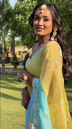 Viral Haldi Look 💛 Full Makeup Transformation 😍 | Indian Bridal Glow