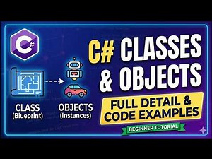 C# Class and Object Full Tutorial 🔥 | OOP Concepts for Beginners | .NET