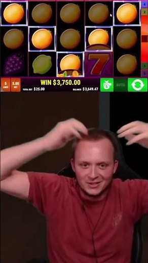 €25 per spin Highroll - Fruit Slots are BACK! #shorts #casino