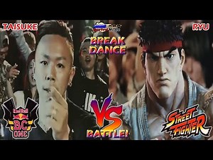 (Ad / Commercial) Ryu Breakdance VS Taisuke: "Red Bull BC VS Street Fighter".