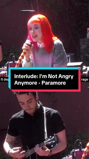 Interlude: I'm Not Angry Anymore - Paramore #paramore #imnotangryanymore #paramoreconcert #paramorefans #notangryanymore