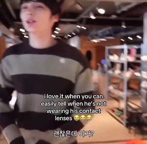 8.7K views · 981 reactions | With contact lense or not, he's still adorable. 珞 (vcr. | TikTok: @justpstintwhateverr) - penghuen | Hyukanology | Facebook
