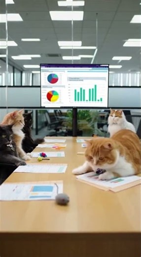 La Vie de Bureau d'un Chat : Rires et Professionnalisme !