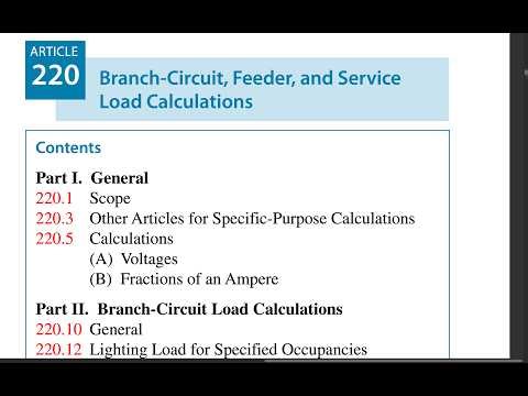 ARTICLE 220... Branch-Circuit, Feeder, and Service Load Calculations
