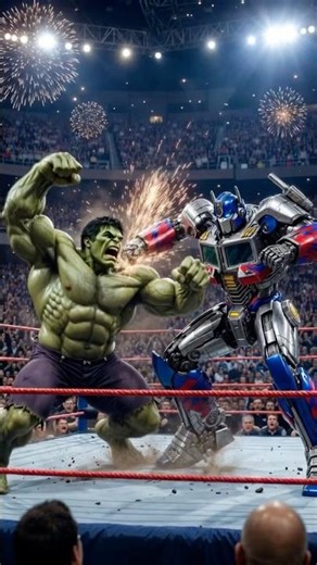 1. HULK vs OPTIMUS PRIME – The Ultimate WrestleMania Showdown! 🔥#hulk #optimusprime #shortsfeed