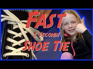 Tie Your Shoes Fast! How to Tie Your Shoe In 1 Second