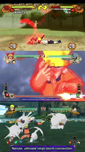 Naruto :PS2 vs PS3 vs PS4 #naruto #japan #narutoshippuden #boruto #rasengan #ninetail #anime #ps2