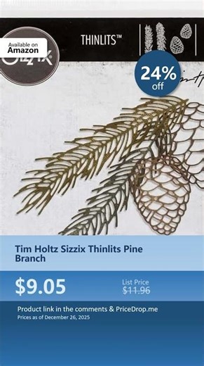 Tim Holtz Sizzix Thinlits Pine Branch