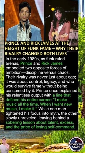 Prince and Rick James at the Height of Funk Fame – Why Their Rivalry Changed Both Lives