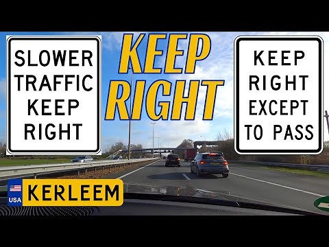 SLOWER TRAFFIC KEEP RIGHT! | What this sign ACTUALLY MEANS! |